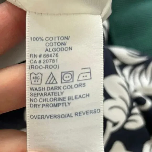 Tommy Hilfiger Floral Crop Pants Preppy Coastal Capri Trousers Women 8 - Picture 6 of 7